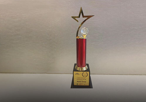 Akshar developer of the year trophy, logo, art