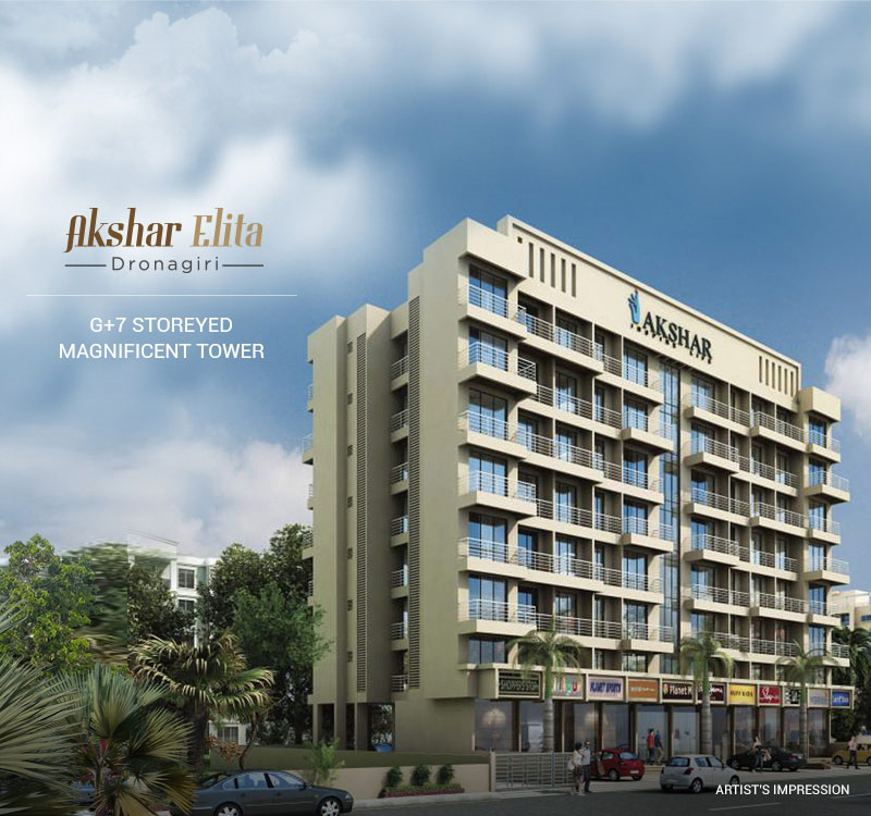 Akshar Elita metropolitan area, car parking, tower block