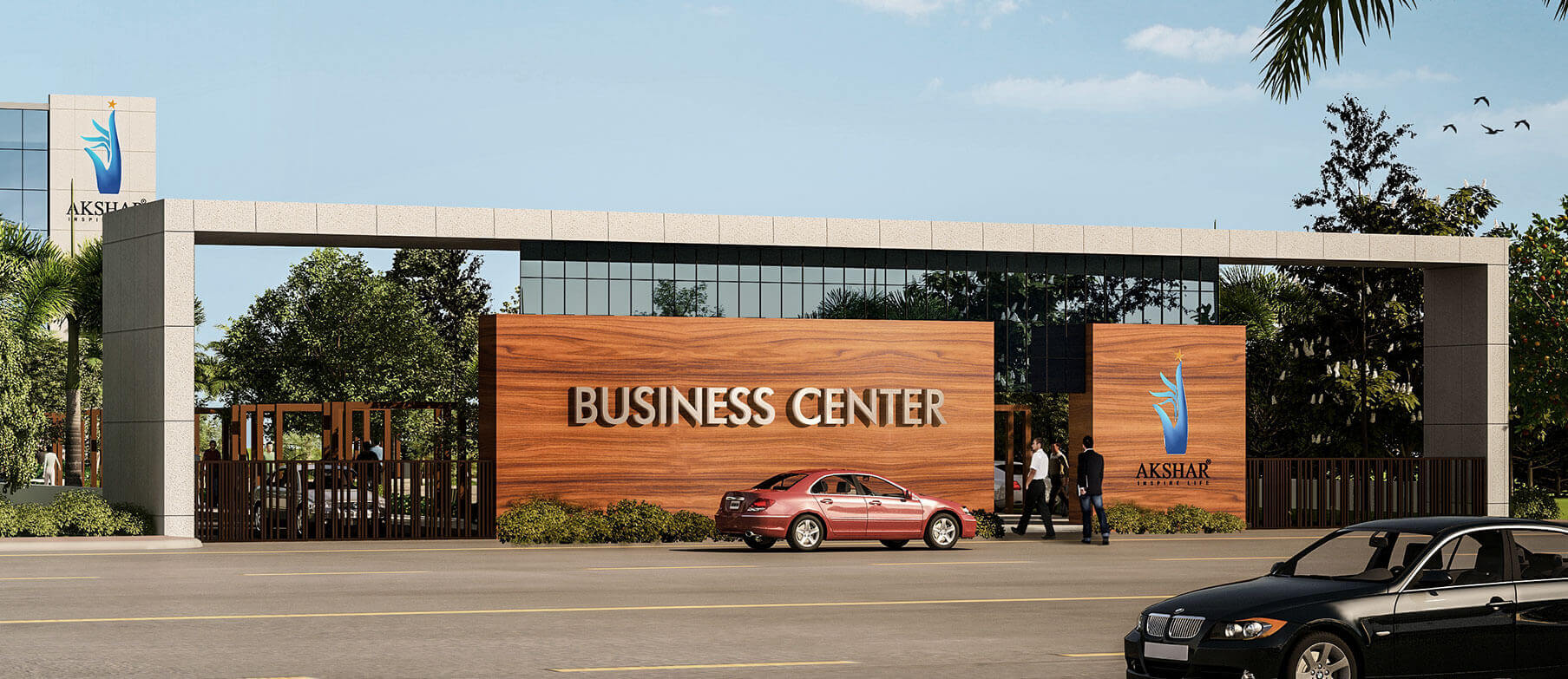 Akshar Business Park Automotive Parking, Automotive Exterior