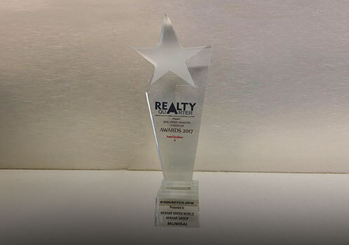 Akshar residential award trophy metal glass